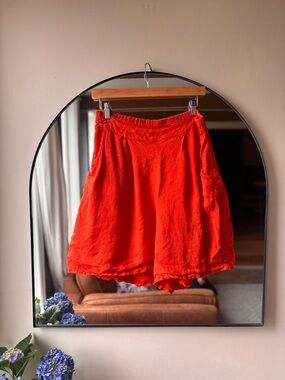THE GLOBAL MARKET | linen shorts | size Large/ xl